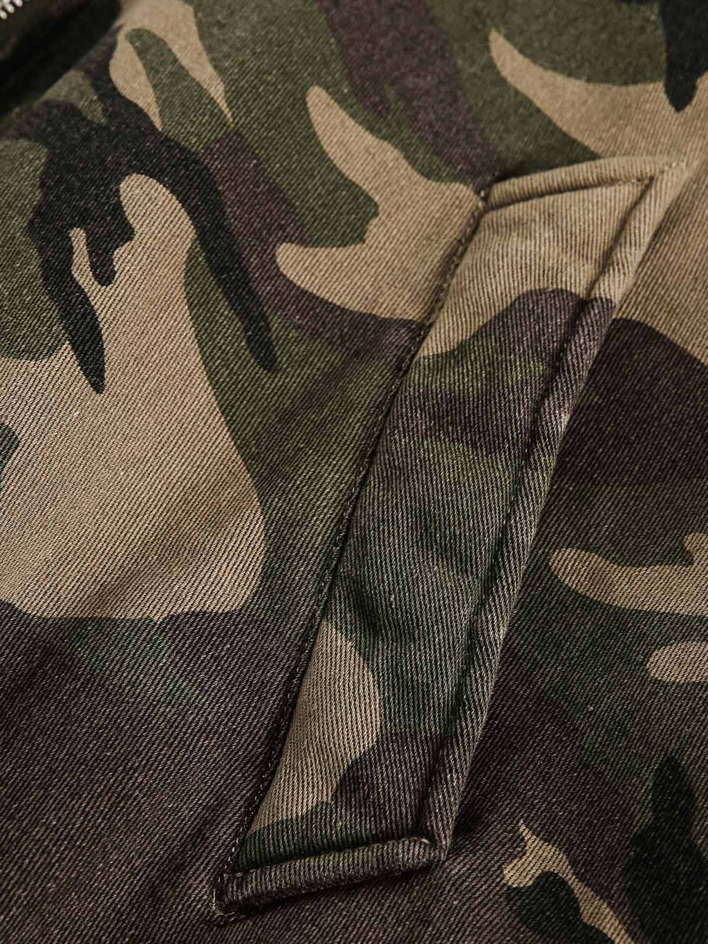 Luxantis™: Veste matelassée à capuche et col en fourrure camouflage
